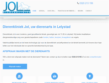 Tablet Screenshot of dierenkliniekjol.nl